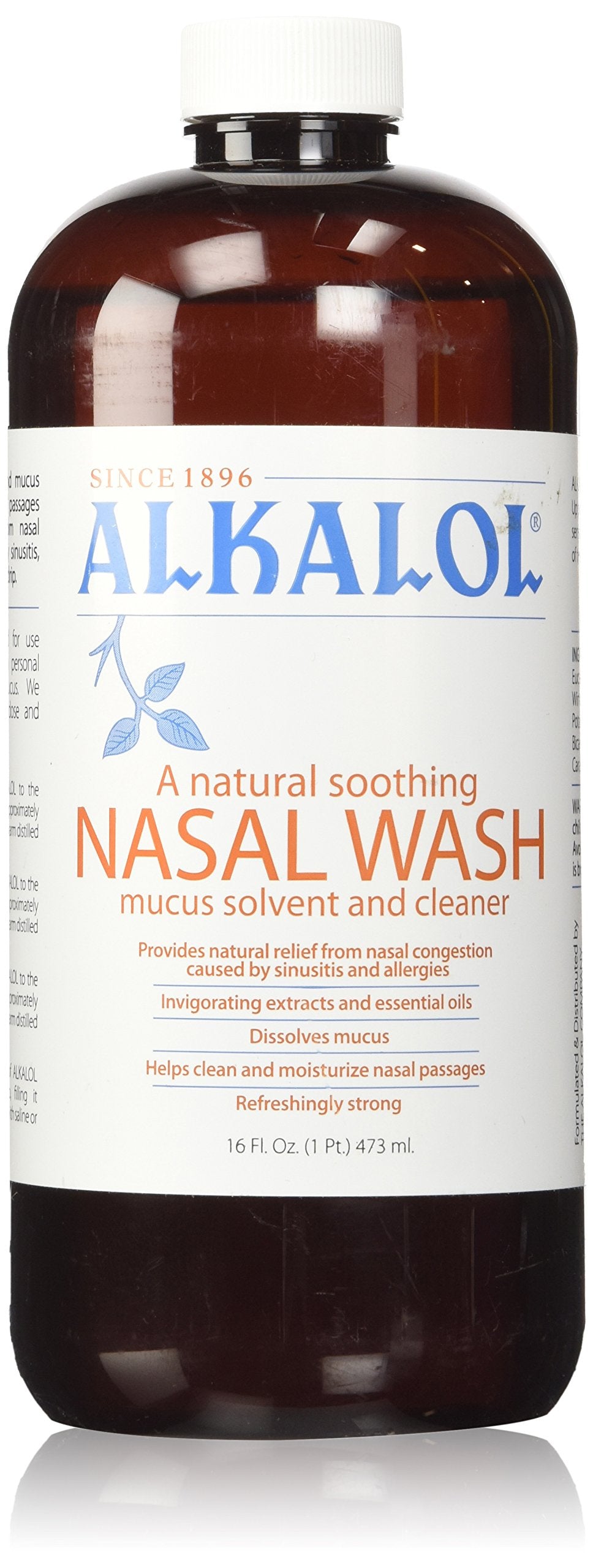 Alkalol Mucus Solvent and Nasal Wash Liquid 16 oz., 1 Each