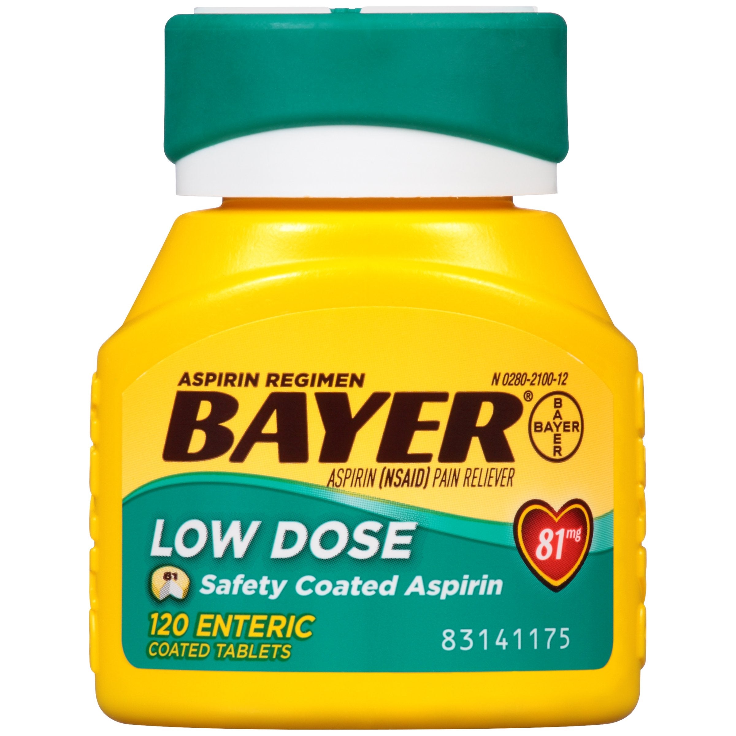 Bayer Pain Relief 81 mg Strength Aspirin Tablet 120 per Box