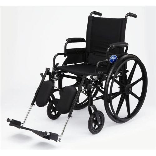 Medline K4 Basic Lightweight Wheelchair 300 lb Weight Capacity: Swing ...