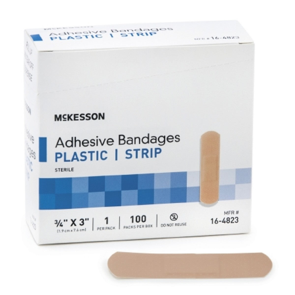 McKesson 16-4823 Adhesive Strips, Box of 100