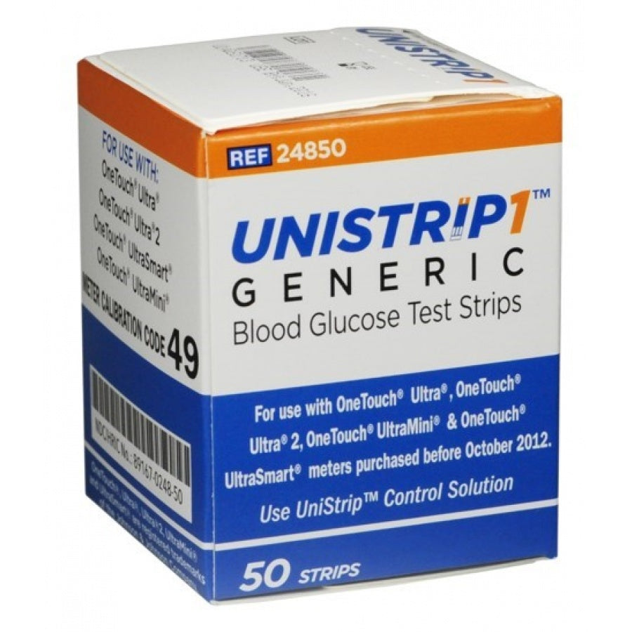 UNISTRIP Generic Blood Glucose Test Strips