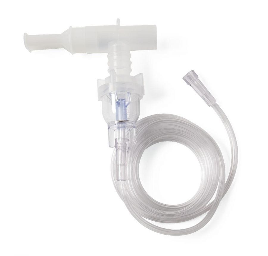 Medline VixOne Disposable Handheld Nebulizer Kit, T-Mouthpieces, with 7 ...