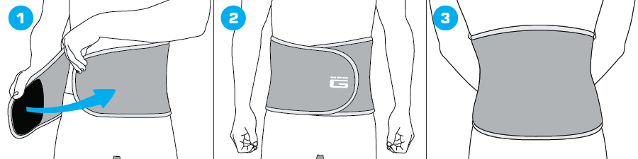 Neo-G back and waist support, back supports, stabalised back suppport